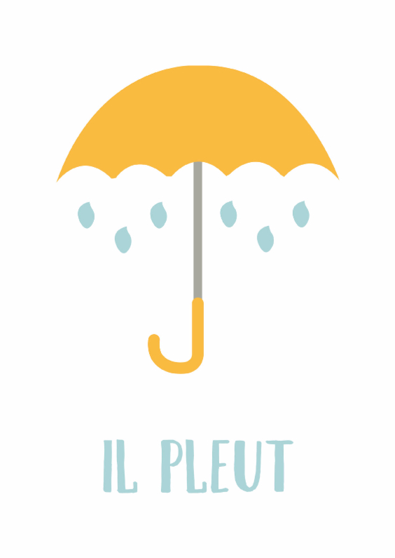 il pleut - DH - Zomaar kaarten Zomaar kaarten - il pleut - DH