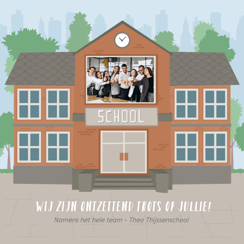 Kaart namens team leerkrachten voor alle leerlingen thuis - Zomaar kaarten Zomaar kaarten - Kaart namens team leerkrachten voor alle leerlingen thuis