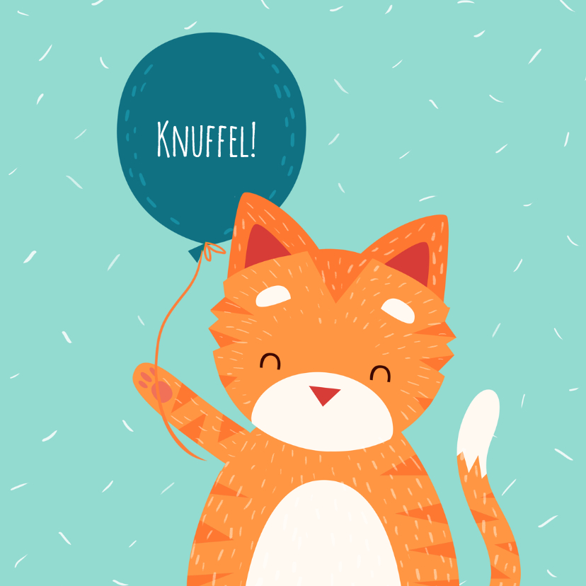 Knuffelkat - Zomaar kaarten Zomaar kaarten - Knuffelkat
