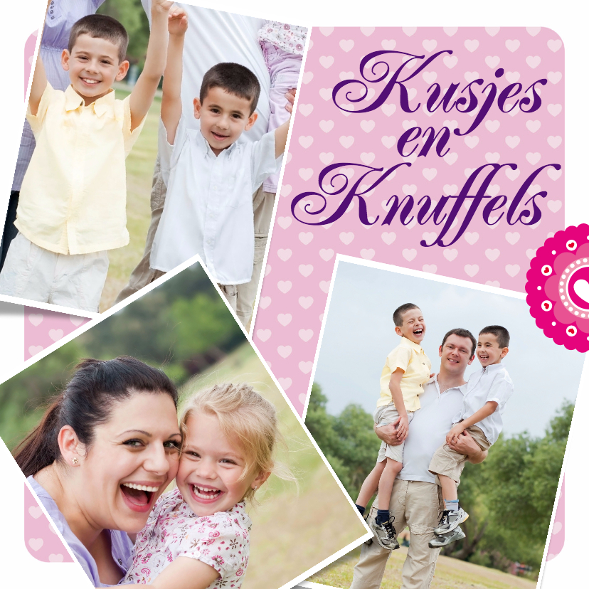 Kusjes en Knuffels - BK - Zomaar kaarten Zomaar kaarten - Kusjes en Knuffels - BK