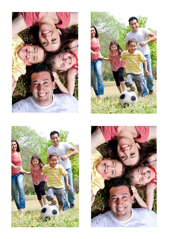 Leuke Foto ansichtkaart 4 foto's - Zomaar kaarten Zomaar kaarten - Leuke Foto ansichtkaart 4 foto's