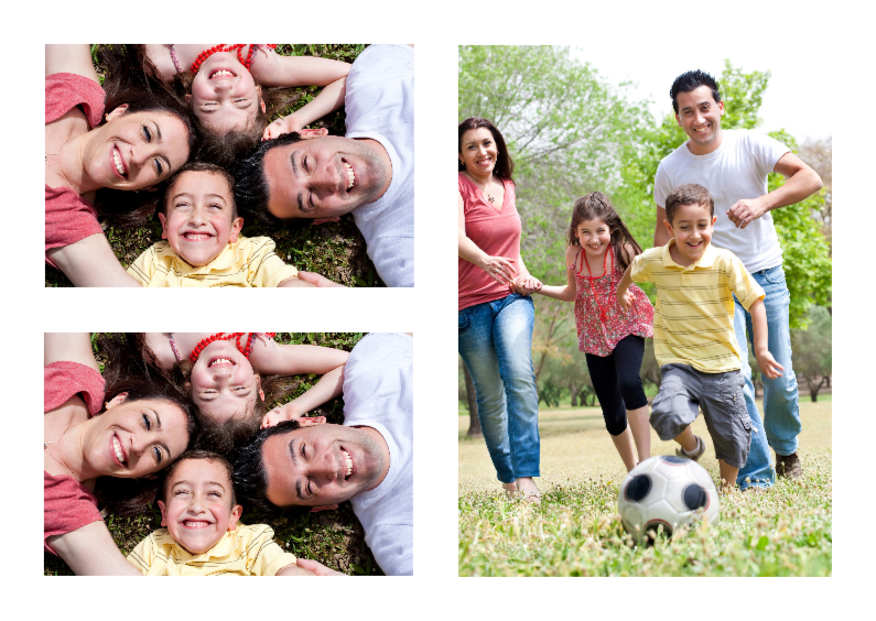 Leuke Fotokaart 3 foto's - Zomaar kaarten Zomaar kaarten - Leuke Fotokaart 3 foto's