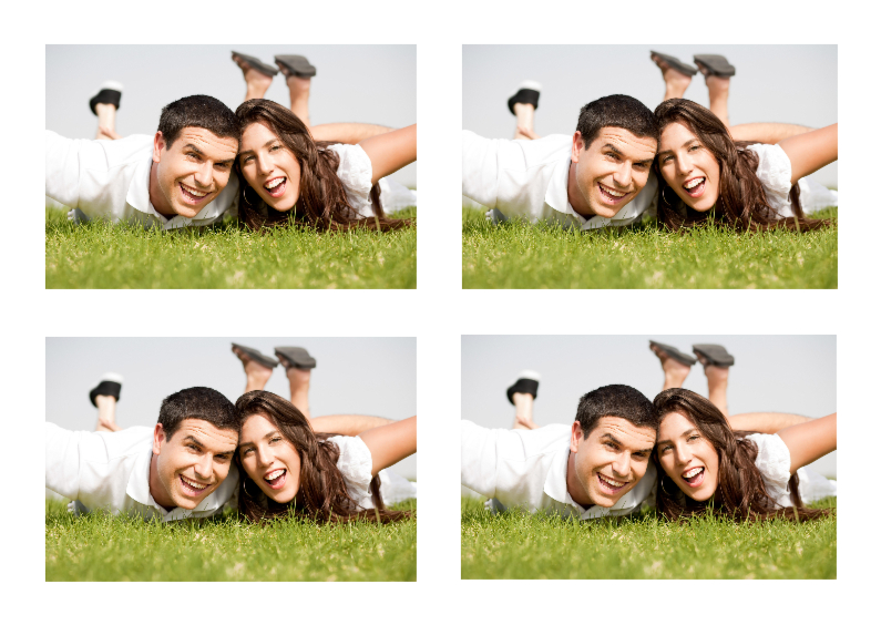 Leuke Fotokaart 4 foto's - Zomaar kaarten Zomaar kaarten - Leuke Fotokaart 4 foto's