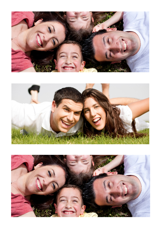 Leuke Staande Fotokaart 3 foto's - Zomaar kaarten Zomaar kaarten - Leuke Staande Fotokaart 3 foto's