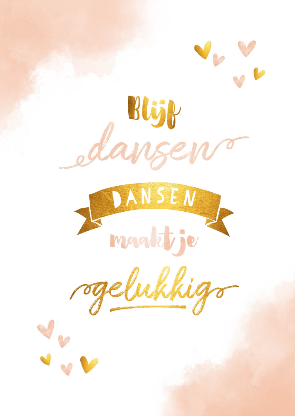 Make-A-Wish blijf dansen dansen maakt je gelukkig roze - Zomaar kaarten Zomaar kaarten - Make-A-Wish blijf dansen dansen maakt je gelukkig roze