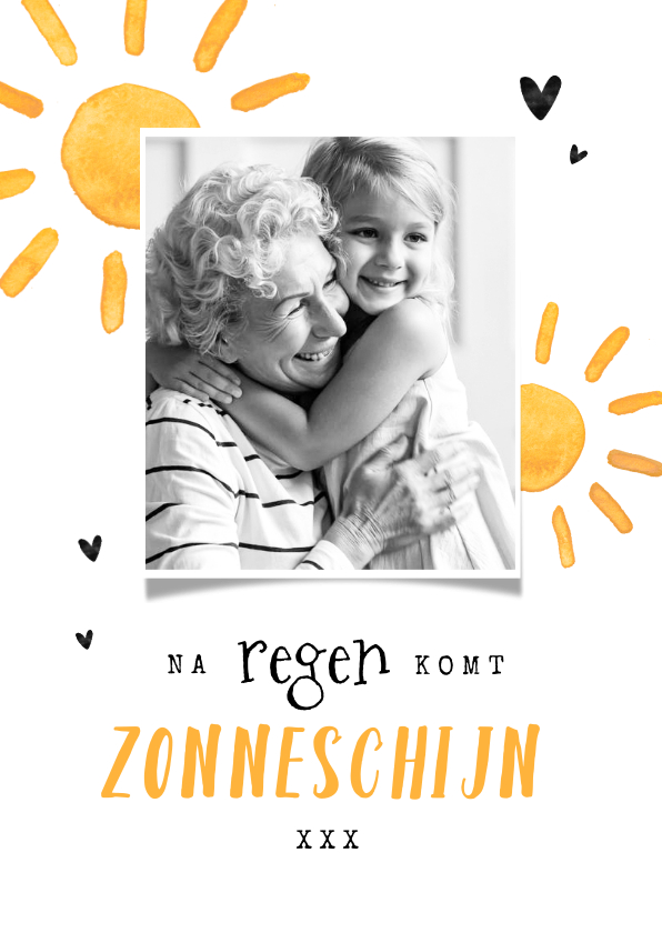 Make-A-Wish kaart na regen komt zonneschijn - Zomaar kaarten Zomaar kaarten - Make-A-Wish kaart na regen komt zonneschijn