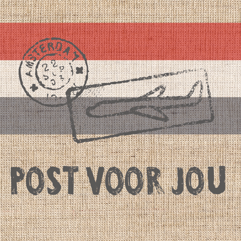 Post voor jou vierkant - Zomaar kaarten Zomaar kaarten - Post voor jou vierkant