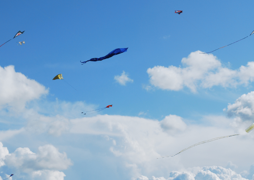 Prachtige fotokaart lucht en vlieger - Zomaar kaarten Zomaar kaarten - Prachtige fotokaart lucht en vlieger