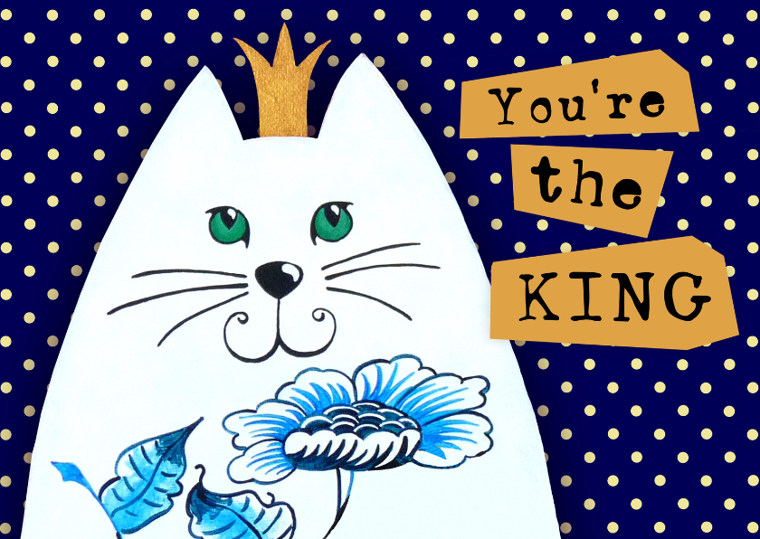 Zomaar kaarten - Succes kaart You're the KING