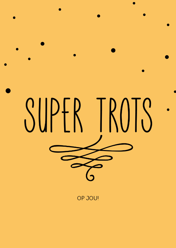 Super trots, op jou! - pastel - Zomaar kaarten Zomaar kaarten - Super trots, op jou! - pastel