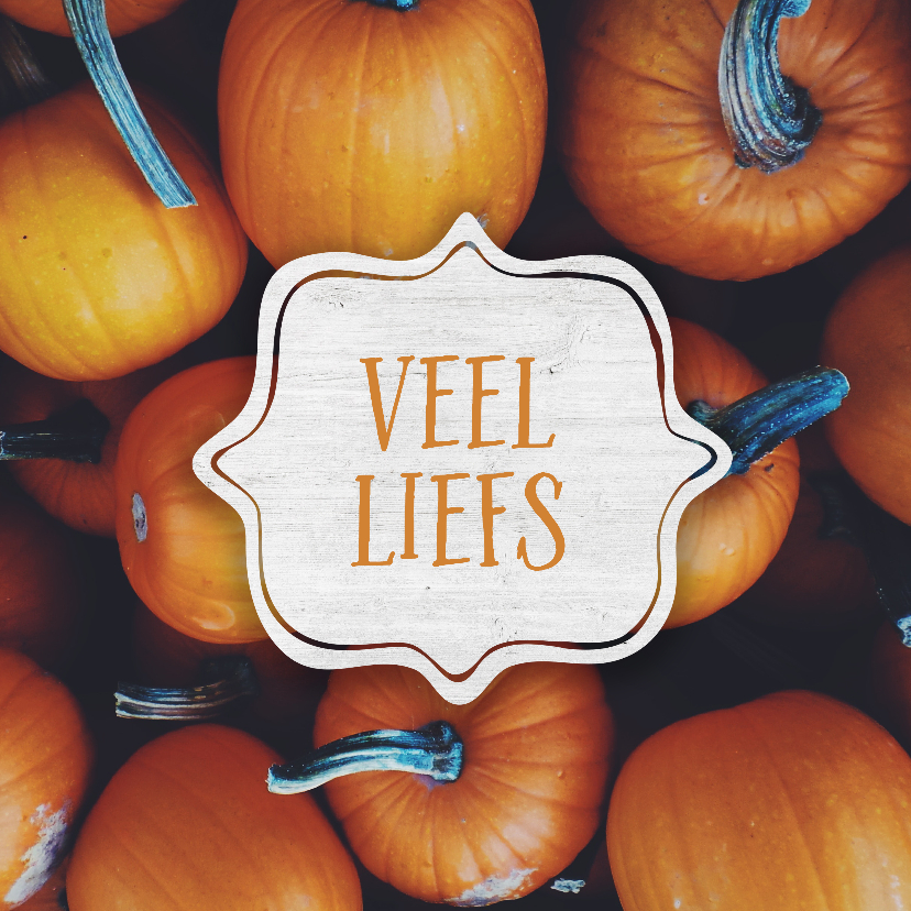 Veel liefs (herfst) - Zomaar kaarten Zomaar kaarten - Veel liefs (herfst)
