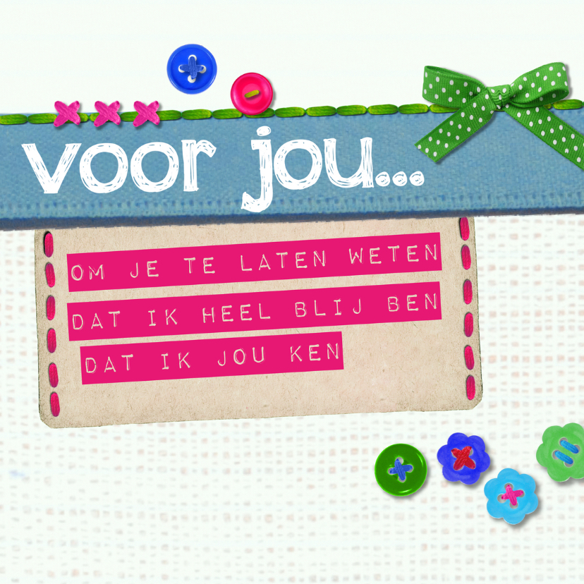 voor jou -BF - Zomaar kaarten Zomaar kaarten - voor jou -BF