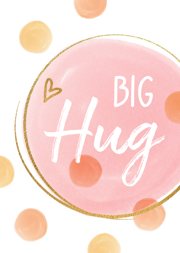 Vrolijke kaart Big Hug - Zomaar kaarten Zomaar kaarten - Vrolijke kaart Big Hug