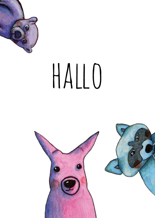 zomaar-3 x hallo-kk - Zomaar kaarten Zomaar kaarten - zomaar-3 x hallo-kk