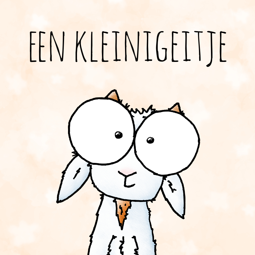 Zomaar kaart geitje - Een kleinigeitje - Zomaar kaarten Zomaar kaarten - Zomaar kaart geitje - Een kleinigeitje