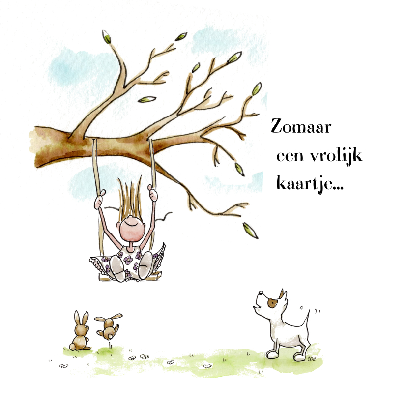 Zomaar kaarten op de schommel - Zomaar kaarten Zomaar kaarten - Zomaar kaarten op de schommel