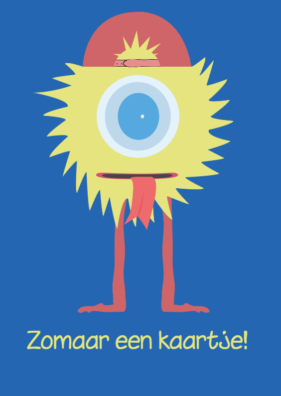 Zomaar Kaartje Monstertje! - Zomaar kaarten Zomaar kaarten - Zomaar Kaartje Monstertje!