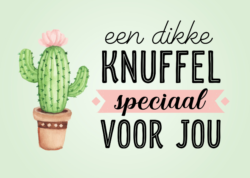 Zomaarkaart cactus - Zomaar kaarten Zomaar kaarten - Zomaarkaart cactus